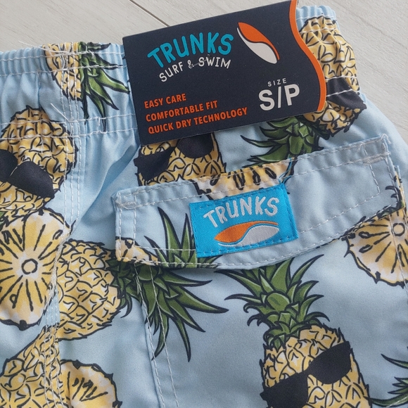 TRUNKS Surf and Swim Co. Pineapple Print Swim Shorts - Picture 6 of 13
